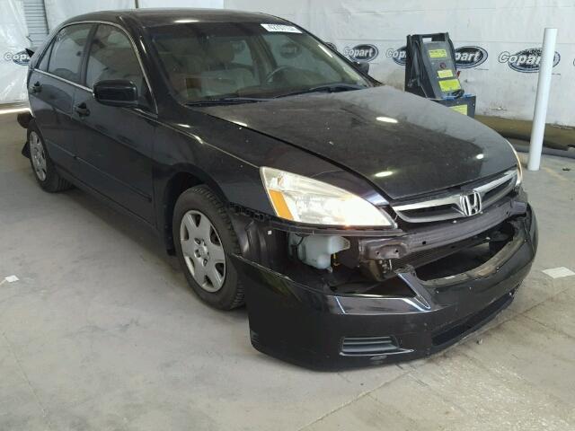 3HGCM56406G706934 - 2006 HONDA ACCORD BLACK photo 1