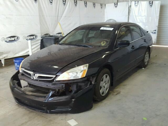 3HGCM56406G706934 - 2006 HONDA ACCORD BLACK photo 2