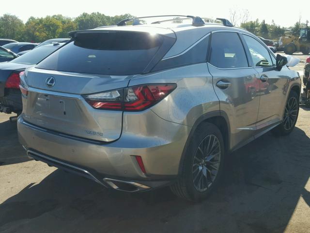 2T2BZMCA2HC063155 - 2017 LEXUS RX 350 SILVER photo 4