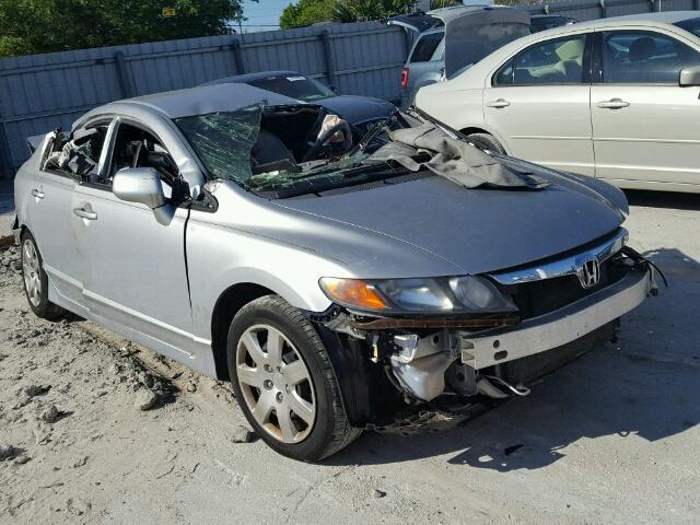 1HGFA16527L023788 - 2007 HONDA CIVIC LX SILVER photo 1