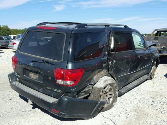 5TDBT44A87S280493 - 2007 TOYOTA SEQUOIA GREEN photo 4