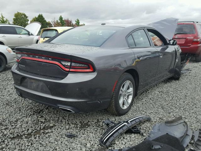 2C3CDXBG3FH725766 - 2015 DODGE CHARGER SE CHARCOAL photo 4