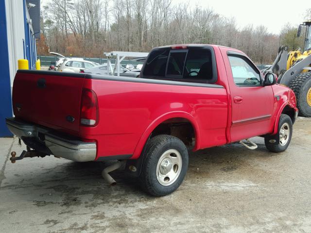 2FTRF18W9XCA53643 - 1999 FORD F150 RED photo 4