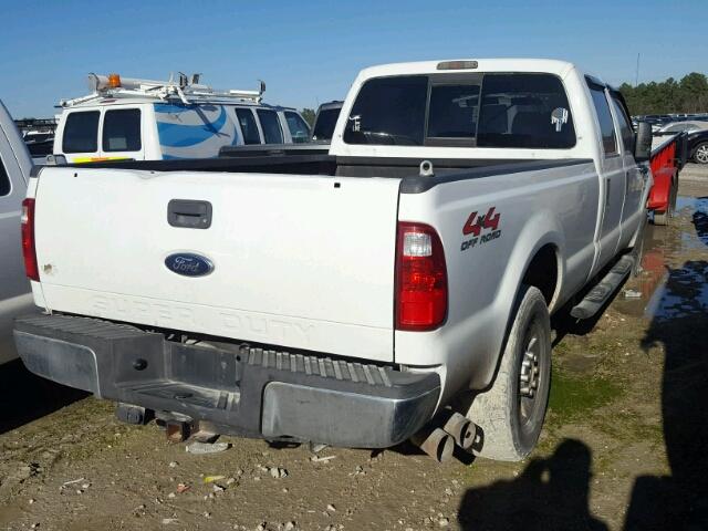 1FTSW21R98ED06337 - 2008 FORD F250 SUPER WHITE photo 4