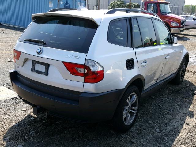 WBXPA93445WD10273 - 2005 BMW X3 3.0I SILVER photo 4