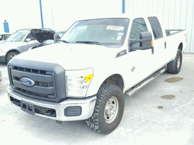 1FT7W2BT2FEB85521 - 2015 FORD F250 SUPER WHITE photo 2