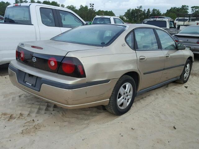 2G1WF52E559260205 - 2005 CHEVROLET IMPALA TAN photo 4