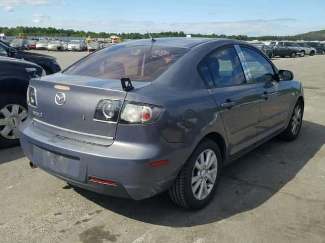 JM1BK32G081784684 - 2008 MAZDA 3 GRAY photo 4