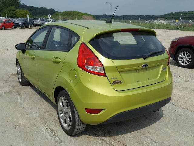 3FADP4FJ1BM182088 - 2011 FORD FIESTA SES GREEN photo 3