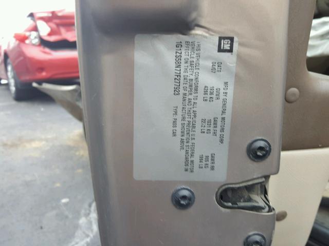 1G1ZS58N77F277923 - 2007 CHEVROLET MALIBU LS Алтын фото 10