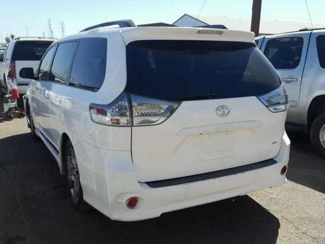 5TDXK3DC4ES509303 - 2014 TOYOTA SIENNA WHITE photo 3