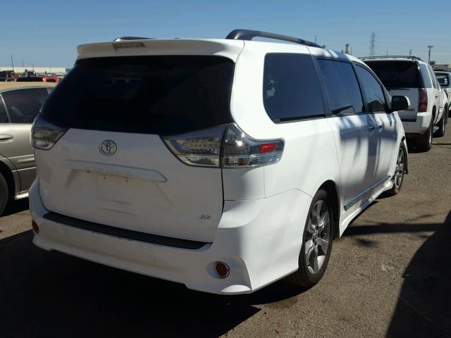 5TDXK3DC4ES509303 - 2014 TOYOTA SIENNA WHITE photo 4