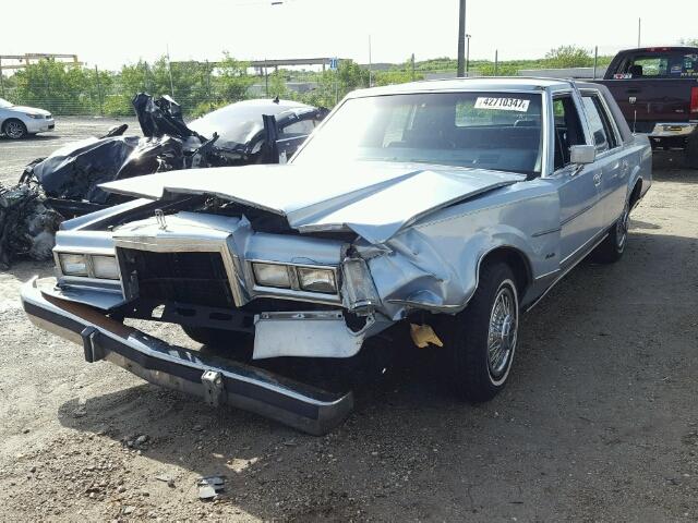 1LNBP96F1GY632355 - 1986 LINCOLN TOWN CAR BLUE photo 2