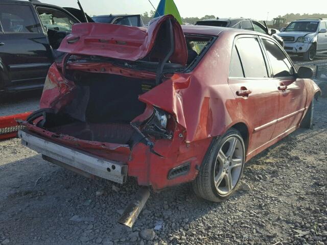 JTHBD192020037476 - 2002 LEXUS IS 300 RED photo 4