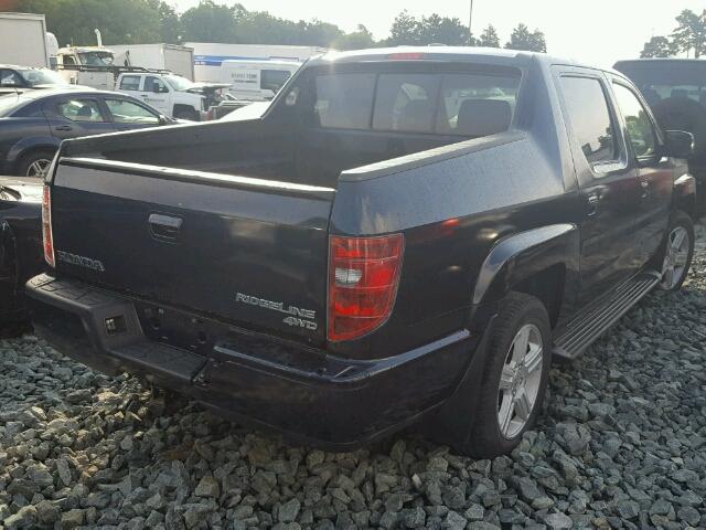 5FPYK1F52AB006995 - 2010 HONDA RIDGELINE BLUE photo 4