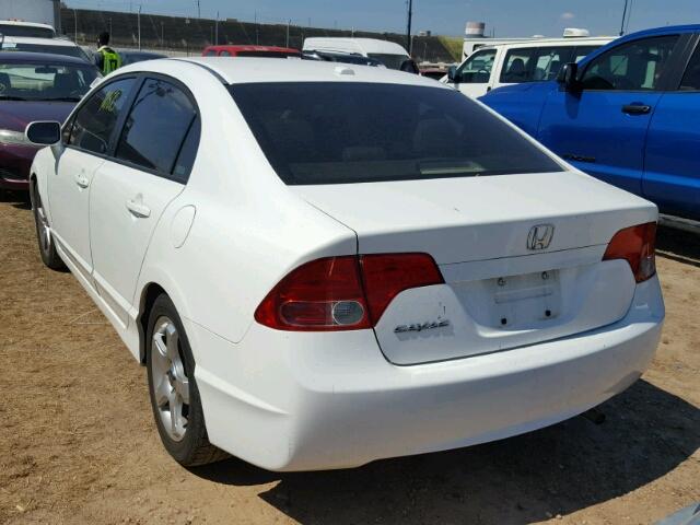 1HGFA16968L011860 - 2008 HONDA CIVIC EXL WHITE photo 3