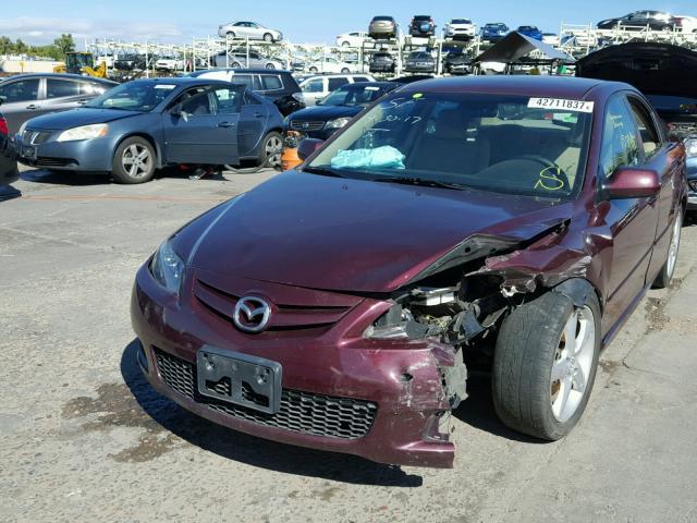 1YVHP80C785M36036 - 2008 MAZDA 6 I RED photo 2