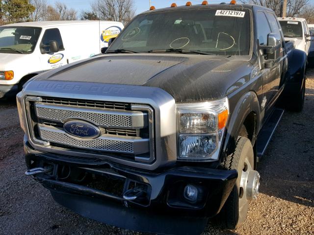 1FT8W3DT8DEB07328 - 2013 FORD F350 BLACK photo 2