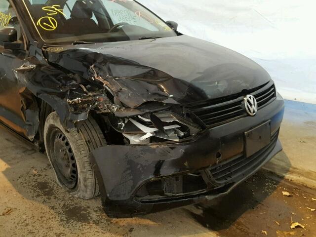 3VW1K7AJ7EM395844 - 2014 VOLKSWAGEN JETTA BASE 黑色 照片 9