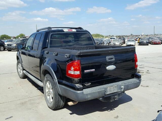 1FMEU31K27UA22088 - 2007 FORD EXPLORER S BLACK photo 3