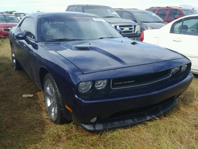 2C3CDYAG3EH203175 - 2014 DODGE CHALLENGER BLUE photo 1