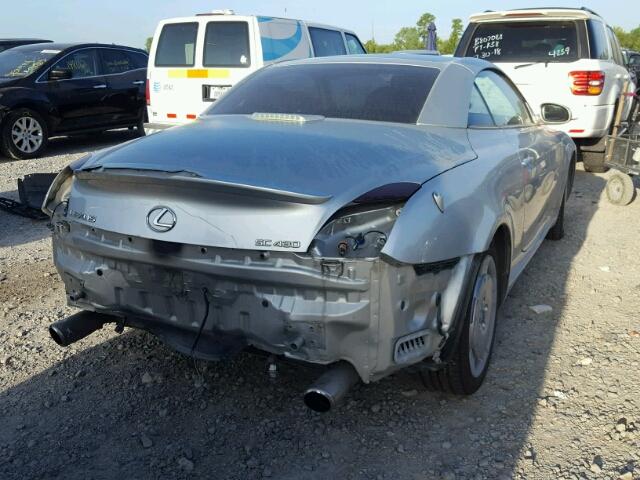 JTHFN48Y520028312 - 2002 LEXUS SC 430 SILVER photo 4