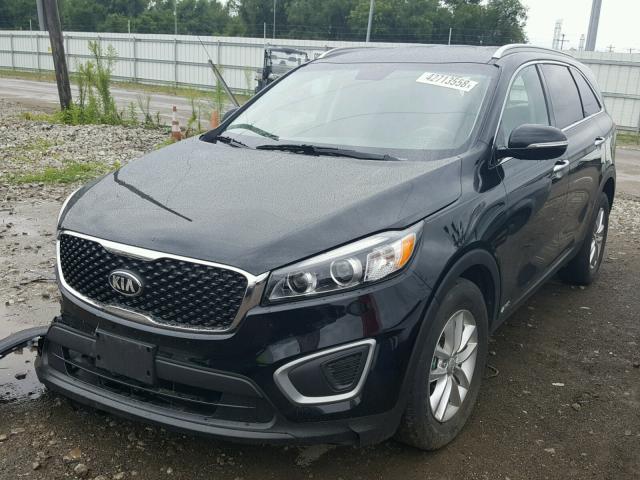 5XYPGDA34GG148862 - 2016 KIA SORENTO LX BLACK photo 2