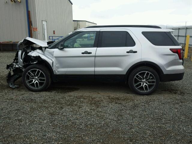 1FM5K8GTXHGB92525 - 2017 FORD EXPLORER S SILVER photo 9