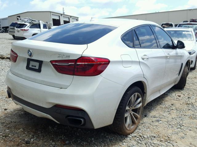 5UXKU6C54G0R34341 - 2016 BMW X6 XDRIVE5 WHITE photo 4