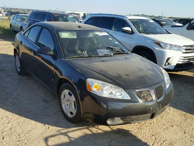 1G2ZF57B884308813 - 2008 PONTIAC G6 BLACK photo 1