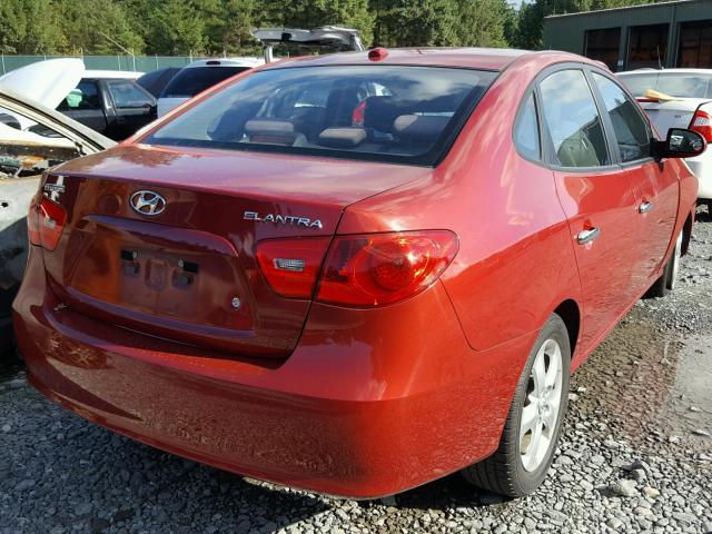 KMHDU46D98U316696 - 2008 HYUNDAI ELANTRA GL MAROON photo 4