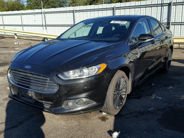 1FA6P0HD1E5358690 - 2014 FORD FUSION BLACK photo 2