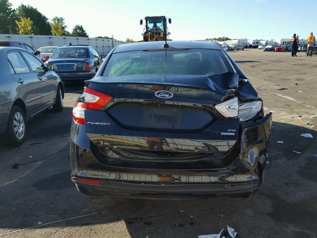 1FA6P0HD1E5358690 - 2014 FORD FUSION BLACK photo 9