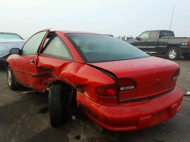 1G1JC1241V7313986 - 1997 CHEVROLET CAVALIER RED photo 3