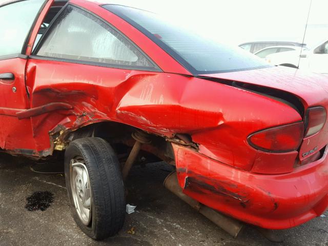 1G1JC1241V7313986 - 1997 CHEVROLET CAVALIER RED photo 9