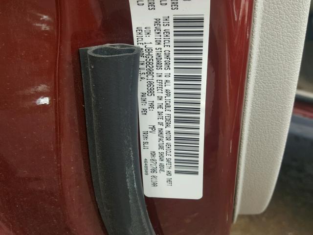 1J8HG58208C106985 - 2008 JEEP COMMANDER MAROON photo 10