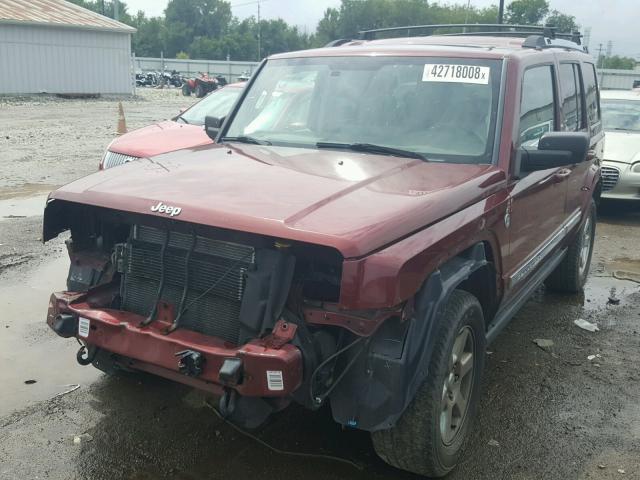 1J8HG58208C106985 - 2008 JEEP COMMANDER MAROON photo 2