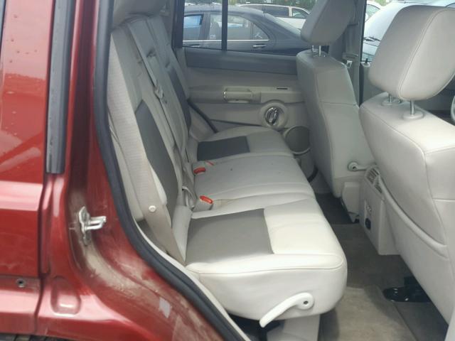 1J8HG58208C106985 - 2008 JEEP COMMANDER MAROON photo 6