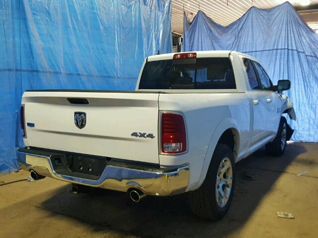 1C6RR7JT7JS120633 - 2018 RAM 1500 LARAM WHITE photo 4