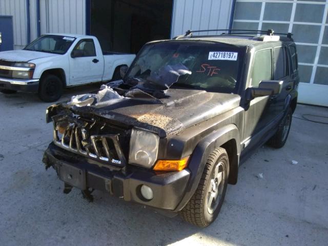 1J8HG48K48C128000 - 2008 JEEP COMMANDER BLACK photo 2