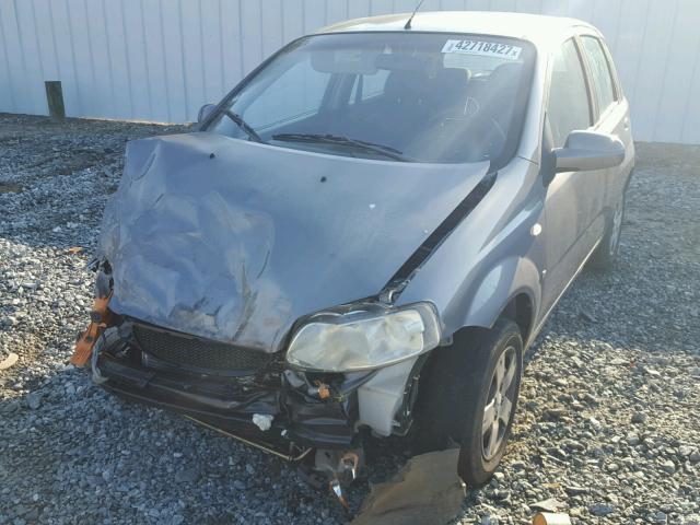 KL1TD66687B718238 - 2007 CHEVROLET AVEO BASE 灰色 照片 2