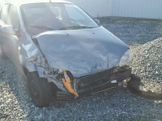 KL1TD66687B718238 - 2007 CHEVROLET AVEO BASE 灰色 照片 9