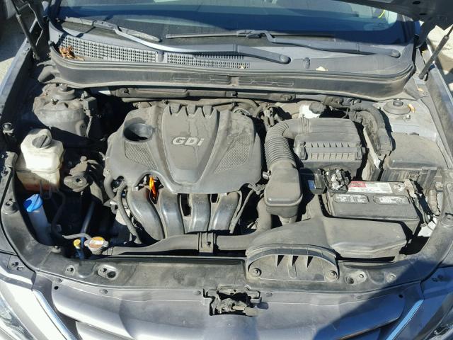 5NPEB4AC1BH192986 - 2011 HYUNDAI SONATA GLS CHARCOAL photo 7