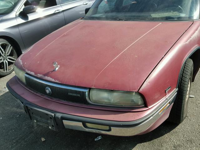 2G4WD54LXM1814341 - 1991 BUICK REGAL RED photo 10