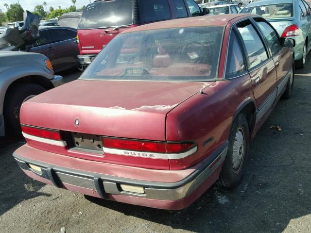 2G4WD54LXM1814341 - 1991 BUICK REGAL RED photo 4