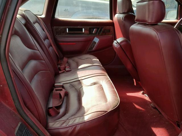 2G4WD54LXM1814341 - 1991 BUICK REGAL RED photo 6