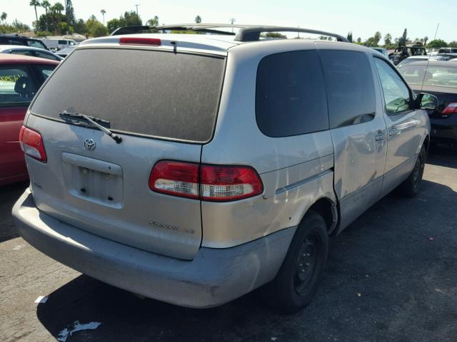 4T3ZF13C63U515859 - 2003 TOYOTA SIENNA LE SILVER photo 4