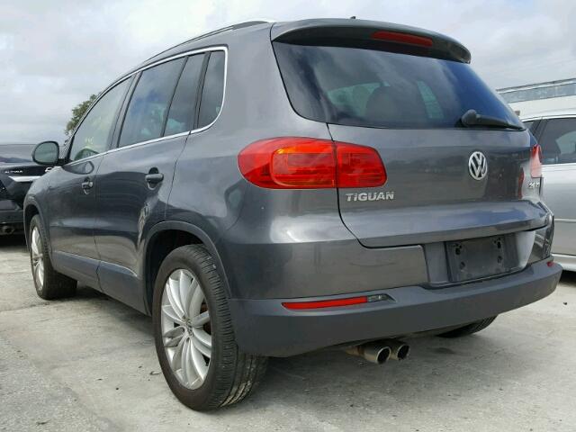 WVGAV7AX3CW005491 - 2012 VOLKSWAGEN TIGUAN S GRAY photo 3