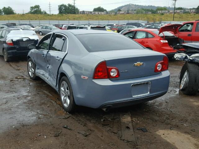 1G1ZH57B09F230077 - 2009 CHEVROLET MALIBU 1LT BLUE photo 3