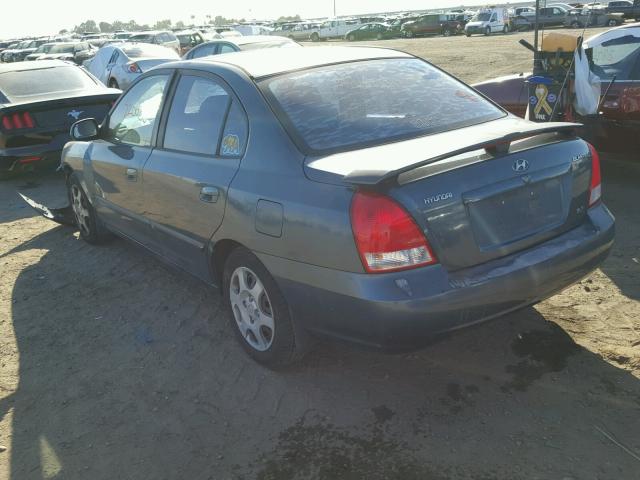 KMHDN45D72U436843 - 2002 HYUNDAI ELANTRA GL GREEN photo 3